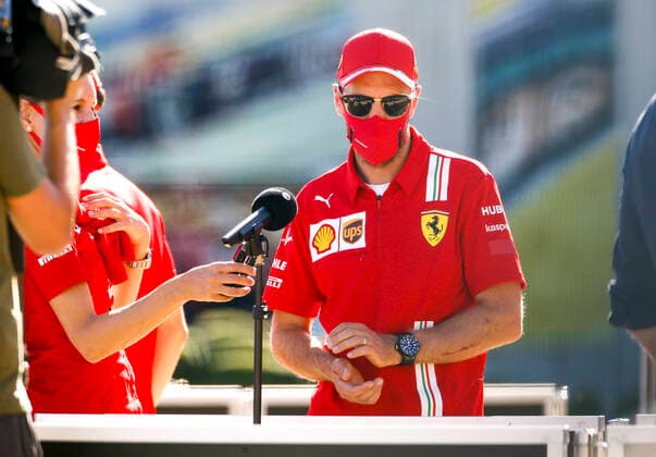 Motorsports FIA Formula One World Championship 2020, Grand Prix of Great Britain, 5 Sebastian Vettel GER, Scuderia Ferrari Mission Winnow , Silverstone Great Britain
