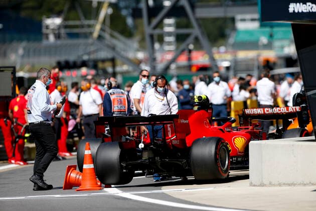 Motorsports FIA Formula One World Championship 2020, Grand Prix of Great Britain, Car of 5 Sebastian Vettel GER, Scuderia Ferrari Mission Winnow , Silverstone Great Britain