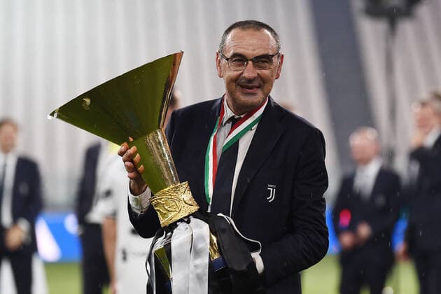 Db Torino 01 08 2020 - campionato di calcio serie A Juventus-Roma foto Matteo Gribaudi Image nella foto: Maurizio Sarri 