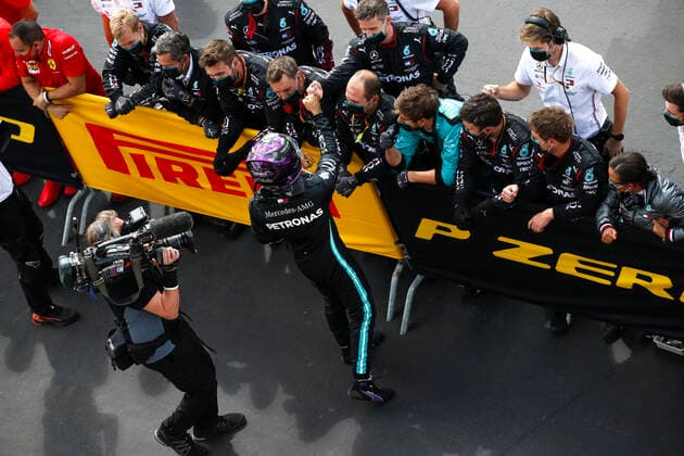 Motorsports FIA Formula One World Championship 2020, Grand Prix of Great Britain, 44 Lewis Hamilton GBR, Mercedes AMG Petronas Formula One Team, Silverstone Great Britain