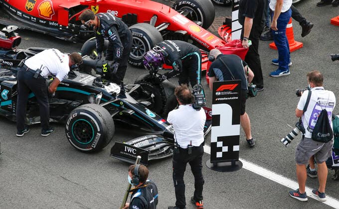 Motorsports FIA Formula One World Championship 2020, Grand Prix of Great Britain, 44 Lewis Hamilton GBR, Mercedes AMG Petronas Formula One Team, Silverstone Great Britain