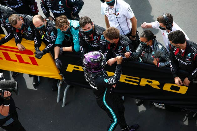 Motorsports FIA Formula One World Championship 2020, Grand Prix of Great Britain, 44 Lewis Hamilton GBR, Mercedes AMG Petronas Formula One Team, Silverstone Great Britain