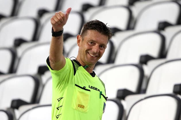 GIANLUCA ROCCHI, last match of his carrer as referee, Serie A, Juventus vs Roma 1-3, Torino SERIE A 2019-20 JUVENTUS-ROMA 1-3