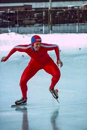 Speed skating, Eisschnelllauf Eric Heiden Speed skater Eric Heiden (USA) training at the Wisconsin Olympic Ice Rink in West Allis, Wisconsin prior to the 1980 Olympic Winter games, Winterspiele,Spiele, Summer games West Allis Wisconsin Olympic Ice Rink Wisconsin United States Copyright: xPaulxJxSutton DUOMO PCNx SS0101_80001
