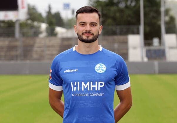 03 08 2020, Stuttgart , Oberliga , Photo session Stuttgarter Kickers , Bleron Visoka