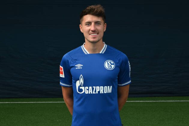 Alessandro Schöpf FC Schalke 04 1 BL, portrait date 2020 2021 Gelsenkirchen North Rhine-Westphalia Germany Team2