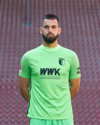 Tomas Koubek Goalkeeper FC Augsburg , FC Augsburg 1907 1 BL, portrait date 2020 2021,