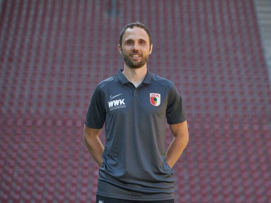 Daniel Müller rehab and athletics coach, FC Augsburg 1907 1 BL, portrait date 2020 2021,
