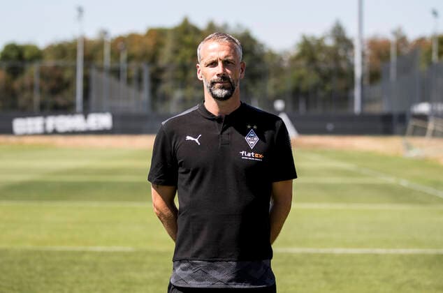Coach Marco Rose BMG Borussia Mönchengladbach Porträttermin 2020 2021 PortraÌˆt, Presentation, PraÌˆsentation, Press appointment, Football, GER 07 08 2020, Football, Presentation, PraÌˆsentation, Press appointment, Football, GER 1 Bundesliga, Season 2020 21, Moenchengladbach Photo Moritz Müller Only for Editorial use