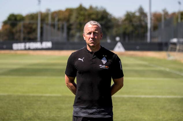 Co-Coach Frank Geideck BMG Borussia Mönchengladbach Porträttermin 2020 2021 PortraÌˆt, Presentation, PraÌˆsentation, Press event, Football, GER 07 08 2020, Football, Presentation, PraÌˆsentation, Press event, Football, GER 1 Bundesliga, Season 2020 21, Moenchengladbach Photo Moritz Müller Only for Editorial use