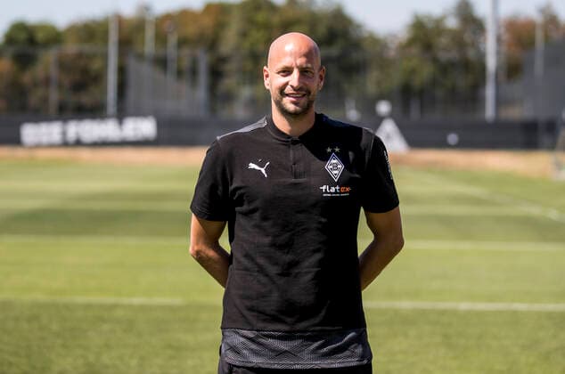 Steffen Krebs Borussia Mönchengladbach Porträttermin 2020 2021 PortraÌˆt, Presentation, PraÌˆsentation, Press event, Football, GER 07 08 2020, Football, Presentation, PraÌˆsentation, Press event, Football, GER 1 Bundesliga, Season 2020 21, Moenchengladbach Photo Moritz Müller Only for editorial use
