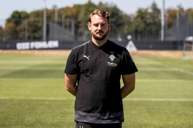 Co-Trainer Rene Maric BMG Borussia Mönchengladbach Porträttermin 2020 2021 PortraÌˆt, Presentation, PraÌˆsentation, Press event, Football, GER 07 08 2020, Football, Presentation, PraÌˆsentation, Press event, Football, GER 1 Bundesliga, Season 2020 21, Moenchengladbach Photo Moritz Müller Only for Editorial use