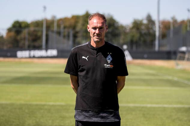 Co-Coach Alexander Zickler BMG Borussia Mönchengladbach Porträttermin 2020 2021 PortraÌˆt, Presentation, PraÌˆsentation, Press event, Football, GER 07 08 2020, Football, Presentation, PraÌˆsentation, Press event, Football, GER 1 Bundesliga, Season 2020 21, Moenchengladbach Photo Moritz Müller Only for Editorial use