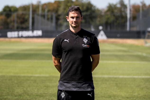 Jonas Rath Borussia Mönchengladbach Porträttermin 2020 2021 PortraÌˆt, Introduction, PraÌˆsentation, Press appointment, Football, GER 07 08 2020, Football, Introduction, PraÌˆsentation, Press appointment, Football, GER 1 Bundesliga, Season 2020 21, Moenchengladbach Photo Moritz Müller Only for Editorial use