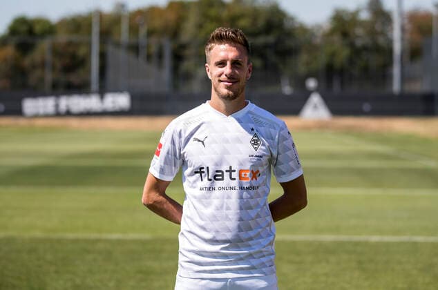 Patrick Herrmann BMG Borussia Mönchengladbach Porträttermin 2020 2021 PortraÌˆt, Presentation, PraÌˆsentation, Press appointment, Football, GER 07 08 2020, Football, Presentation, PraÌˆsentation, Press appointment, Football, GER 1 Bundesliga, Season 2020 21, Moenchengladbach Photo Moritz Müller Only for Editorial use