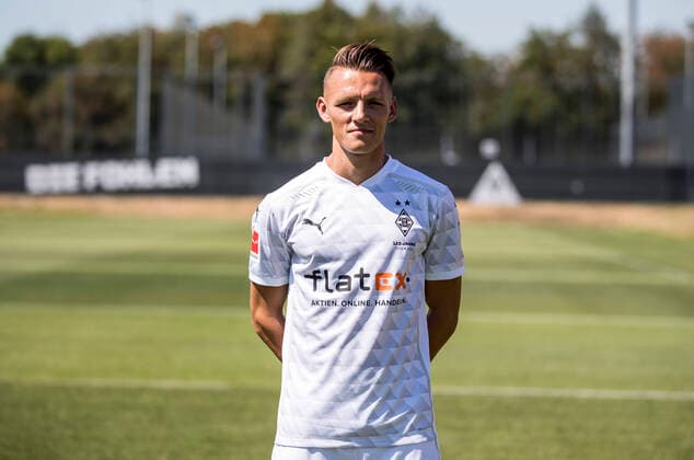 Hannes Wolf BMG Borussia Mönchengladbach Porträttermin 2020 2021 PortraÌˆt, Introduction, PraÌˆsentation, Press appointment, Football, GER 07 08 2020, Football, Introduction, PraÌˆsentation, Press appointment, Football, GER 1 Bundesliga, Season 2020 21, Moenchengladbach Photo Moritz Müller Only for Editorial use