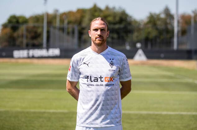 Michael Lang BMG Borussia Mönchengladbach Porträttermin 2020 2021 PortraÌˆt, introduction, PraÌˆsentation, press event, football, GER 07 08 2020, football, introduction, PraÌˆsentation, press event, football, GER 1 Bundesliga, season 2020 21, Moenchengladbach Photo Moritz Müller Only for editorial use