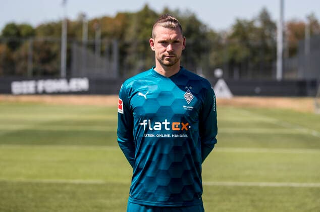 TW Max Grün BMG Borussia Mönchengladbach Porträttermin 2020 2021 PortraÌˆt, introduction, PraÌˆsentation, press event, football, GER 07 08 2020, football, introduction, PraÌˆsentation, press event, football, GER 1 Bundesliga, season 2020 21, Moenchengladbach Photo Moritz Müller Only for editorial use