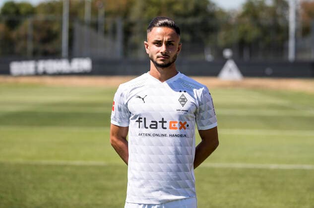 Kaan Kurt Borussia Mönchengladbach Porträttermin 2020 2021 PortraÌˆt, Introduction, PraÌˆsentation, Press event, Football, GER 07 08 2020, Football, Introduction, PraÌˆsentation, Press event, Football, GER 1 Bundesliga, Season 2020 21, Moenchengladbach Photo Moritz Müller Only for editorial use