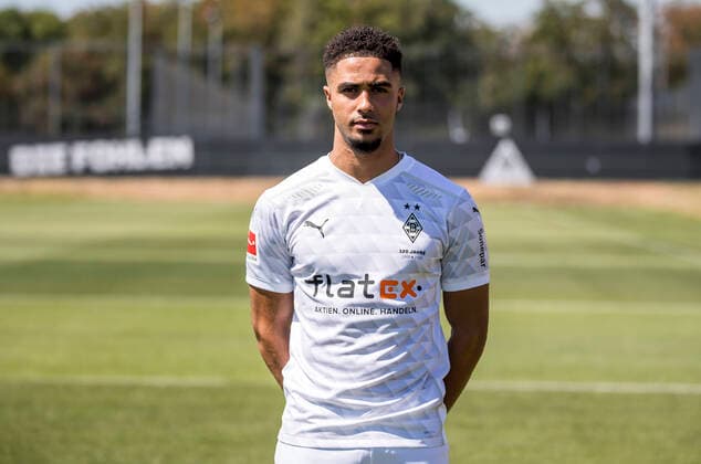 Keanan Bennetts BMG Borussia Mönchengladbach Porträttermin 2020 2021 PortraÌˆt, Introduction, PraÌˆsentation, Press event, Football, GER 07 08 2020, Football, Introduction, PraÌˆsentation, Press event, Football, GER 1 Bundesliga, Season 2020 21, Moenchengladbach Photo Moritz Müller Only for Editorial use