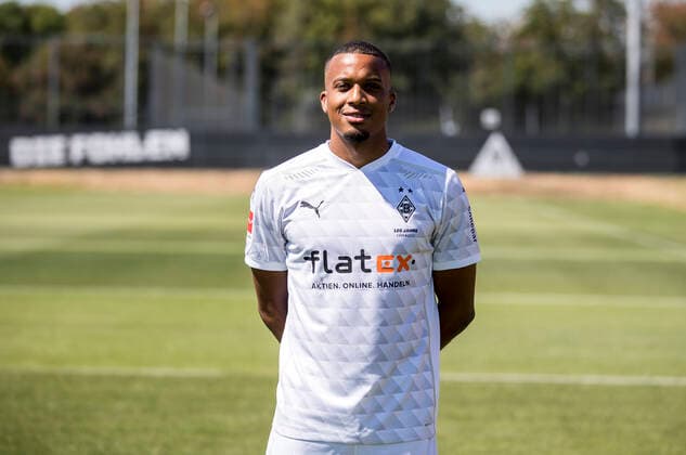Alassane Plea BMG Borussia Mönchengladbach Porträttermin 2020 2021 Porträt, Introduction, Präsentation, Press appointment, Football, GER 07 08 2020, Football, Introduction, Präsentation, Press appointment, Football, GER 1 Bundesliga, Season 2020 21, Moenchengladbach Photo Moritz Müller Only for Editorial use