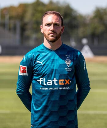 Goalkeeper Tobias Sippel BMG Borussia Mönchengladbach Porträttermin 2020 2021 Porträt, presentation, Präsentation, press event, football, GER 07 08 2020, soccer, presentation, Präsentation, press event, football, GER 1 Bundesliga, season 2020 21, Moenchengladbach Photo Moritz Müller Only for editorial use