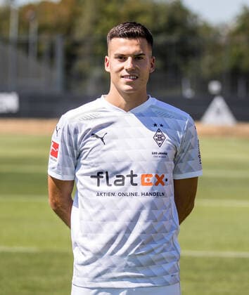 Laszlo Benes BMG Borussia Mönchengladbach Porträttermin 2020 2021 Porträt, Presentation, Präsentation, Press event, Football, GER 07 08 2020, Football, Presentation, Präsentation, Press event, Football, GER 1 Bundesliga, Season 2020 21, Moenchengladbach Photo Moritz Müller Only for Editorial use