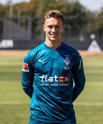 Goalkeeper Jan Olschowsky Borussia Mönchengladbach Porträttermin 2020 2021 Porträt, Presentation, Präsentation, Press event, Football, GER 07 08 2020, Football, Presentation, Präsentation, Press event, Football, GER 1 Bundesliga, Season 2020 21, Moenchengladbach Photo Moritz Müller Only for Editorial use