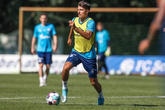 08 08 2020, Football, Season 2019 2020, Bundesliga, Training Camp FC Schalke 04, Alessandro Schöpf FC Schalke 04 Herzlake NDS Germany xRHR FOTO TRx