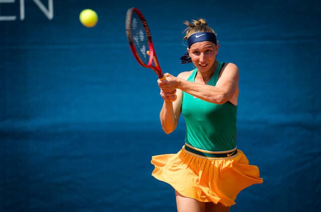August 9, 2020, Prague, CZECH REPUBLIC: Tamara Korpatsch of Germany in action during the second qualifications round at the 2020 Prague Open WTA, Tennis Damen International tennis tournament Prague CZECH REPUBLIC - ZUMAa181 20200809_zaa_a181_039 Copyright: xRobxPrangex