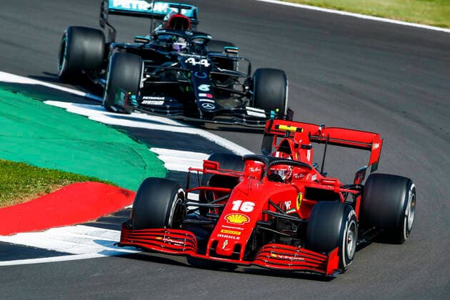 Motorsports FIA Formula One World Championship 2020, Grand Prix of 70th Anniversary, 16 Charles Leclerc MCO, Scuderia Ferrari Mission Winnow , 44 Lewis Hamilton GBR, Mercedes AMG Petronas Formula One Team , Silverstone Great Britain