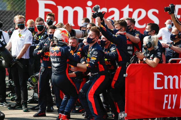 Motorsports FIA Formula One World Championship 2020, Grand Prix of 70th Anniversary, 33 Max Verstappen NLD, Aston Martin Red Bull Racing, Silverstone Great Britain