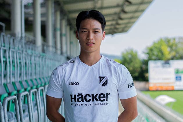 10 08 2020 Football, Regionalliga West, 2020 2021, portrait appointment SV Rödinghausen Seung Won Lee Rödinghausen North Rhine-Westphalia Germany Häcker Wiehenstadion