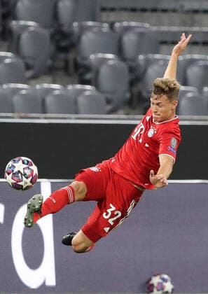 FC Bayern Munich Chelsea FC Joshua Kimmich FC Bayern Munich UEFA Championsleague Quarterfinal Return Match FC Bayern Munich Chelsea FC Season 2019 2020 Photo Stefan Matzke sampics Pool via Revierfoto Only for journalistic purposes Only for editorial use NO SECONDARY RE SALE WITHIN 48h AFTER KICK OFF Munich Bayern Germany Poolfoto Stefan Matzke sampics Pool via Revierfoto ,EDITORIAL USE ONLY