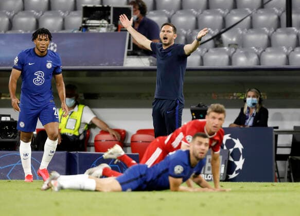 FC Bayern Muenchen Chelsea FC München , Germany, 08 08 2020, UEFA Championsleague , Quarterfinal Return FC Bayern Muenchen Chelsea FC Season 2019 2020 Photo Hans Rauchensteiner Photo Rauchensteiner Pool Only for journalistic purposes Only for editorial use UEFA CL regulations prohibit any use of photographs as image sequences and or quasi video reprint fee, Copyright by Foto RAUCHENSTEINER, - D München Allianzarena , Allianz Arena , Allianz Arena , Allianz Arena Bayern Deutschland Poolfoto Hans Rauchensteiner Foto Rauchensteiner Pool ,EDITORIAL USE ONLY