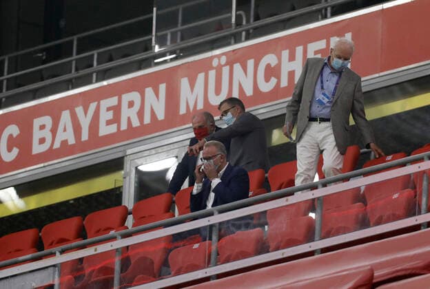 FC Bayern Muenchen Chelsea FC München , Germany, 08 08 2020, UEFA Championsleague , Quarterfinal Return FC Bayern Muenchen Chelsea FC Season 2019 2020 Photo Hans Rauchensteiner Photo Rauchensteiner Pool Only for journalistic purposes Only for editorial use UEFA CL regulations prohibit any use of photographs as image sequences and or quasi video reprint fee, Copyright by Foto RAUCHENSTEINER, - D München Allianzarena , Allianz Arena , Allianz Arena , Allianz Arena Bayern Deutschland Poolfoto Hans Rauchensteiner Foto Rauchensteiner Pool ,EDITORIAL USE ONLY