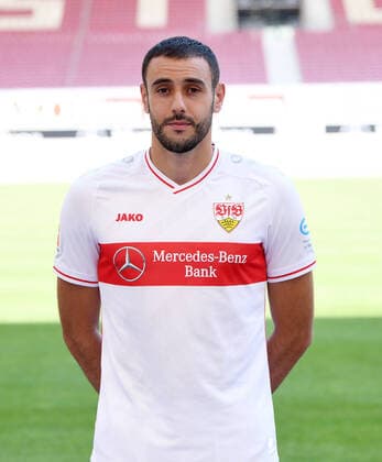 FOOTBALL 1 BUNDESLIGA SEASON 2020 2021 10 08 2020 Photo session at VfB Stuttgart Hamadi Al Ghaddioui VfB Stuttgart
