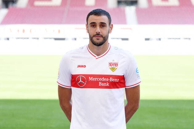 FOOTBALL 1 BUNDESLIGA SEASON 2020 2021 10 08 2020 Photo session at VfB Stuttgart Hamadi Al Ghaddioui VfB Stuttgart