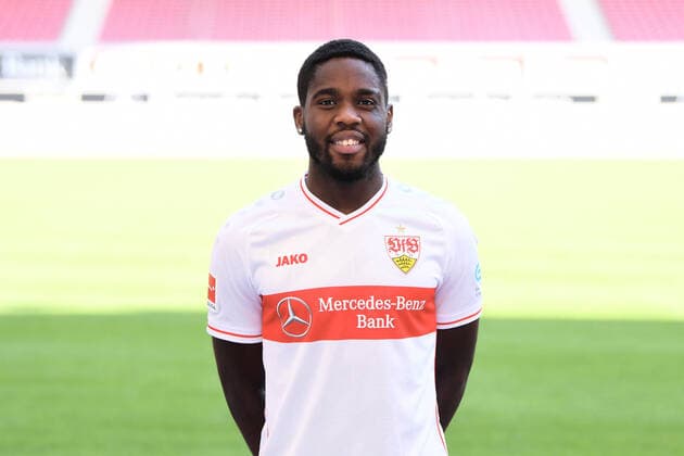 FOOTBALL 1 BUNDESLIGA SEASON 2020 2021 10 08 2020 Photo session at VfB Stuttgart Orel Mangala VfB Stuttgart