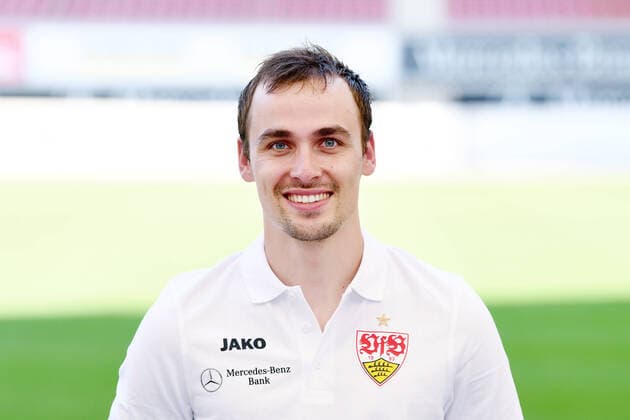FOOTBALL 1 BUNDESLIGA SEASON 2020 2021 10 08 2020 Photo session at VfB Stuttgart Game analyst Emiel Schulze VfB Stuttgart
