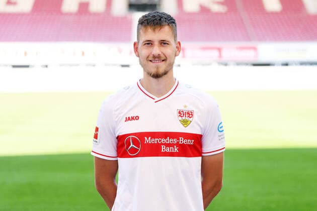 FOOTBALL 1 BUNDESLIGA SEASON 2020 2021 10 08 2020 Photo session at VfB Stuttgart Waldemar Anton VfB Stuttgart