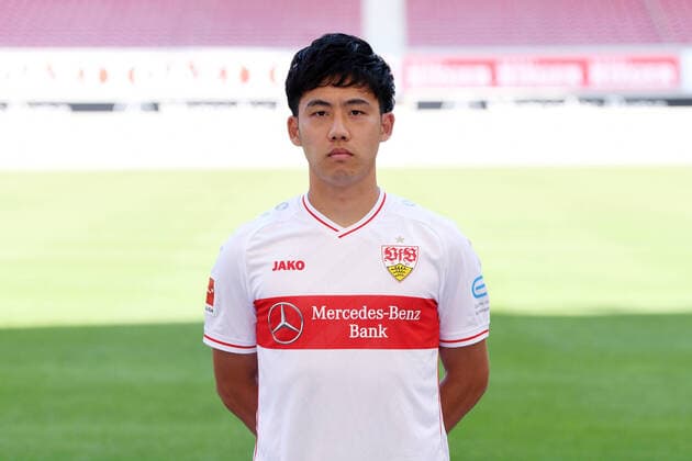FOOTBALL 1 BUNDESLIGA SEASON 2020 2021 10 08 2020 Photo session at VfB Stuttgart Wataru Endo VfB Stuttgart