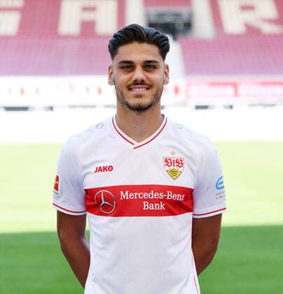 FOOTBALL 1 BUNDESLIGA SEASON 2020 2021 10 08 2020 Photo session at VfB Stuttgart Konstantinos Mavropanos VfB Stuttgart