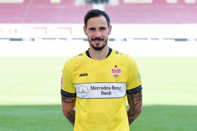 FOOTBALL 1 BUNDESLIGA SEASON 2020 2021 10 08 2020 Photo opportunity at VfB Stuttgart Goalkeeper Jens Grahl VfB Stuttgart