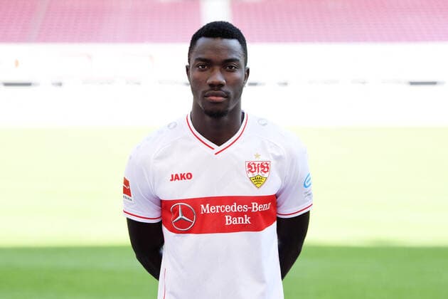 FOOTBALL 1 BUNDESLIGA SEASON 2020 2021 10 08 2020 Photo session at VfB Stuttgart Silas Wamangituka VfB Stuttgart