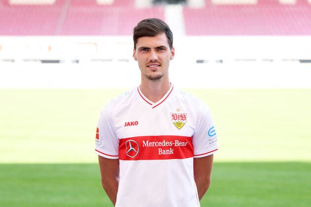 FOOTBALL 1 BUNDESLIGA SEASON 2020 2021 10 08 2020 Photo session at VfB Stuttgart Pascal Stenzel VfB Stuttgart