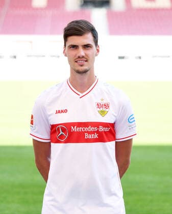 FOOTBALL 1 BUNDESLIGA SEASON 2020 2021 10 08 2020 Photo session at VfB Stuttgart Pascal Stenzel VfB Stuttgart