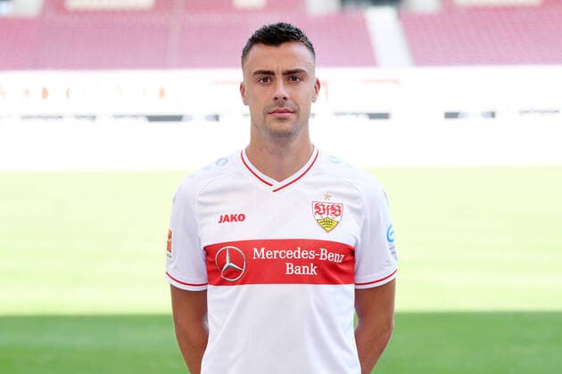 FOOTBALL 1 BUNDESLIGA SEASON 2020 2021 10 08 2020 Photo session at VfB Stuttgart Philipp Foerster VfB Stuttgart