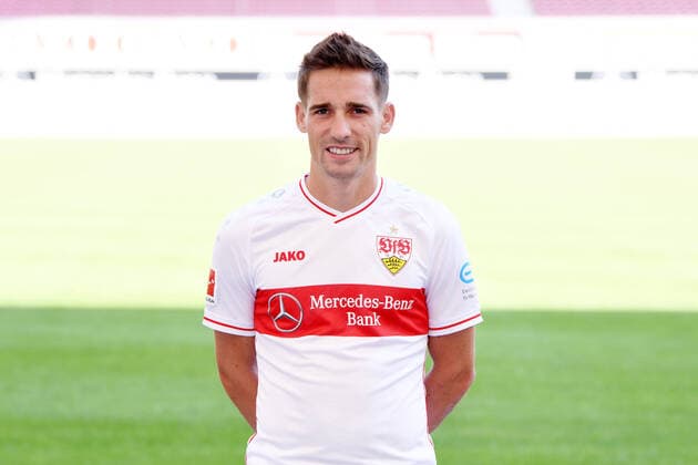 FOOTBALL 1 BUNDESLIGA SEASON 2020 2021 10 08 2020 Photo session at VfB Stuttgart Philipp Klement VfB Stuttgart