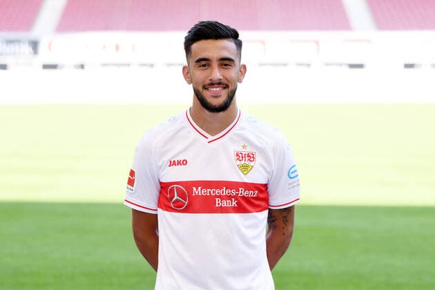 FOOTBALL 1 BUNDESLIGA SEASON 2020 2021 10 08 2020 Photo session at VfB Stuttgart Nicolas Gonzalez VfB Stuttgart